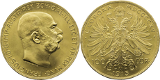 Verkoop uw gouden 100 Corona munt; Oostenrijk