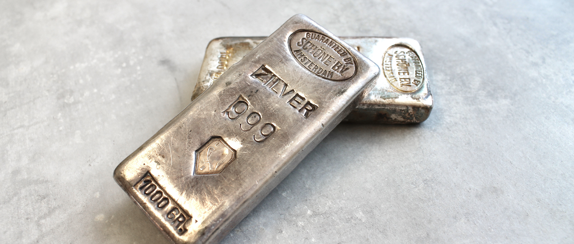 George Bernard blok Herenhuis Zilverbaren verkopen - Verkoop uw zilverbaren tegen de zilverkoers